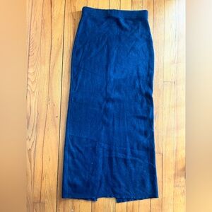 United Colors Of Benetton Navy Wool Pencil Skirt